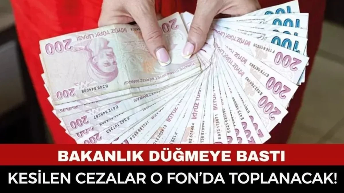 Bakanlık Düğmeye Bastı: Kesilen Cezalar Artık O Fon’a Gidecek!